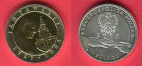 Polen, Poland, Polska 10 Zloty Silber Gedenkmünze vergoldet Zum Todestag Papst Johannes Paul II, Jan Pawel ll 1920-2005 -