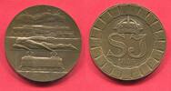 Schweden Sweden Bronzemedaille Guß ? cast ? Geschichte der schwedischen Eisenbahn SJ Nora- Ervalla Rand Sporrong & Co -