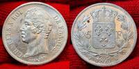 Frankreich Frankreich 5 Francs King König Roi Charles X. 1824 - 1830 Lille Mint -
