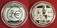 Rumänien Romania 10 Lei Silber Silver Economic and Monitary Union 10th Anniversary Währungs und Wirtschaftsunion -