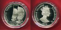 Cayman-Inseln 1 Dollar Silbermünze Olympische Spiele 1996 Atlanta - Segeln -