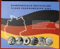 Bundesrepublik Deutschland, Germany FRG 6 x 10 Euro Bundesrepublik Deutschland Silber-Gedenkmünzen 2003 -