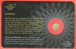 Ruanda 10 FRW Minigoldmünze - 1/200 Unze Gold Elefant - aus der Serie Icons of the World - Gold Affordable -