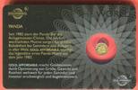 Ruanda 10 FRW Minigoldmünze - 1/200 Unze Gold Panda- aus der Serie Icons of the World - Gold Affordable -