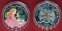Benin 1.000 Francs CFA Farbmünze 1 oz Silber The Frog Prince -