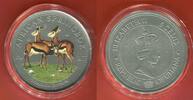 Ghana 5 Cedis Titanmünze African Springbok Titanium -