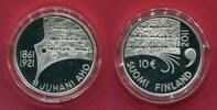 Finnland 10 Euro Silbermünze Juhani Aho (finnischer Schriftsteller) -