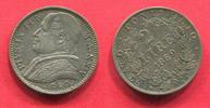 Vatikan Vatican Kirchenstaat Papal State 2 Lire Pius IX (1846-1870) Numista Appearance only 6 % -