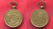 Brandenburg Preußen Medaille mit Öse Frankreich Feldzug 1870 - 71 Rand aus erobertem Geschütz -