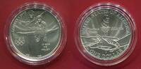 USA 1 Dollar Silbermünze Olympische Spiele 1996 Atlanta - Turnsport/Gymnastik -