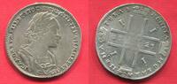 Russland Russia 1 Rubel Rouble Peter I. der Große The Great -