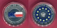 Polen 10 Zloty Silber teilcoloriert Polens Beitritt zur Europäischen Union -