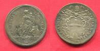 Päpstliche Staaten Kirchenstaat Papal States Testone Teston Clement XI (Clemens XI) 1700-1721 Charity standing with 3 children -