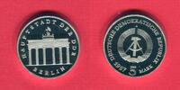 DDR GDR Eastern Germany 5 Mark Gedenkmünze Cu/Ni Brandenburger Tor in Berlin -