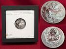 Mongolei 25000 Togrog bzw. Tugrik oder Tögrög Platinmünze Mystic Wolf Ultra High Relief Mintage Auflage 199 -