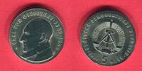 DDR 5 Mark Neusilber Gedenkmünze Carl von Ossietzky -