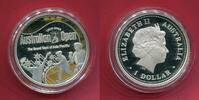 Australien 1 Dollar Silbermünze teilcoloriert 100 Jahre Australian Open 1905-2005 - 1 oz -