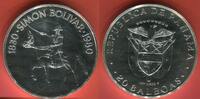 Panama 20 Balboas Simon Bolivar 1830-1980 -