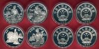 China 4 x 5 Yuan Silber Lot 5 Yuan Lot - Herausragende Persönlichkeiten Chinas -