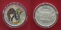 Sambia 5000 Kwacha Silbermünze African Wildlife - Elefant, Elephant (1 oz) -