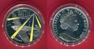 Insel Man, Isle of Man 1 Crown Silbermünze mit Farbauflage Battle of Britain WW II -