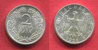 Weimarer Republik Deutsches Reich 2 Mark Kursmünze Silber, -