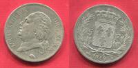 Frankreich France Kingdom 5 Francs Louis XVIII. Ludwig Rouen -