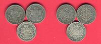 Deutschland Kaiserreich Germany Hamburg 3 x 2 Mark Stadtwappen Hamburg - Lot -