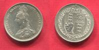 Englang Großbritannien Great Britain Shilling Victoria 1837 - 1901 2nd portrait; 1st type Jubilee -