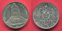 Sachsen, Saxony German Empire 3 Mark Silber Völkerschlachtdenkmal Leipzig Napoleon Defeat -
