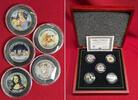 USA 5 x Half Dollar im attraktiven Set Kennedy Halbdollar - Leonardo da Vinci Kollektion -