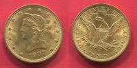 The United States of America USA 10 Dollars Gold Eagle Coronet Head - With motto Erhaltung Quality -