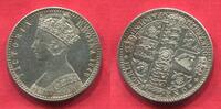 Gothic Florin 1849 Englang Großbritannien Great Britain Victoria 1837 - 1901  Godless Type No WW Rar Numista 4 % Von Polierten Stempeln Prooflike...