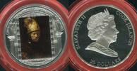 Cook-Inseln, Cook Islands 20 Dollars Silber 3 Unzen Masterpieces of Art - Rembrandt von Rijn - Der Mann mit dem Goldhelm -