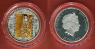 Cook Islands 20 Dollar mit Farbapplikation und Glaselementen Masterpieces of Art - Gustav Klimt - Adele Bloch-Bauer I -