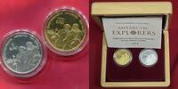 Irland Ireland 100 Euro Gold und 5 Euro Silber Satz set Arctic Explorers Ernest Shackelton Tom Crean Two Coin Proof Set -
