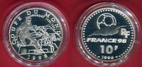 Frankreich 10 Francs Silbermünze Coupe de Monde 1998 - Uruguay -