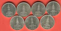 Germany Deutschland 1933 -1945 7 x 5 Mark Reichsmark Konvolut Garnisonkirche Potsdam selten in diesen Erhaltungen -
