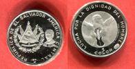 El Salvador 1 Colon Silbermünze 150. Jahrestag der Unabhängigkeit -