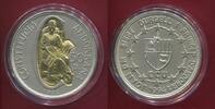 Andorra 50 Diners Verfassung, 3.6 g .917 Gold, 5 Unzen Silber mit blauer Box -
