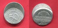 Weimarer Republik Deutschland Germany 50 Pfennig Fehlprägung Mint Error -