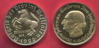 Deutschland Notgeld 50 Millionen Mark Notgeld Freiherr vom Stein 44 mm Tombak vergoldet -