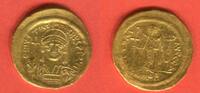 Byzanz solidus Justinian -