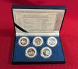 USA 5 x 1/4 Dollar State Quarters Five Statehood Quarter Dollars Special Edition - mit Hologramm Effekt -
