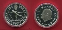 Norwegen 100 Kronen Silbermünze Olympische Winterspiele 1994 Lillehammer - Langlauf (1 oz) -