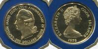 Cook Islands Inseln 250 Dollars Gold 250th Anniversary - Birth of James Cook Elizabeth II. Low Mintage -