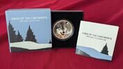 Niue Islands 2 Dollar Silbermünze - 1 oz Proof Silver Coin Kings of the Continents - European Grey Wolf - Grauer Wolf -