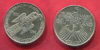 Bundesrepublik Deutschland, Germany FRG 5 DM Gedenkmünze Silber Germanisches Museum in Nürnberg Adlerfibel -