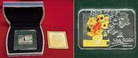 Niue 1 Dollar Silbermünze mit Farbauflage 2007 Vincent Van Gogh BU with box & certificate