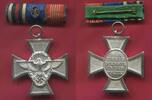 Germany, Third Reich Deutschland Kreuz Abzeichen Orden Versilbert Polizei Dienstauszeichnung in Silber (18 Jahre) - Für Treue Dienste -